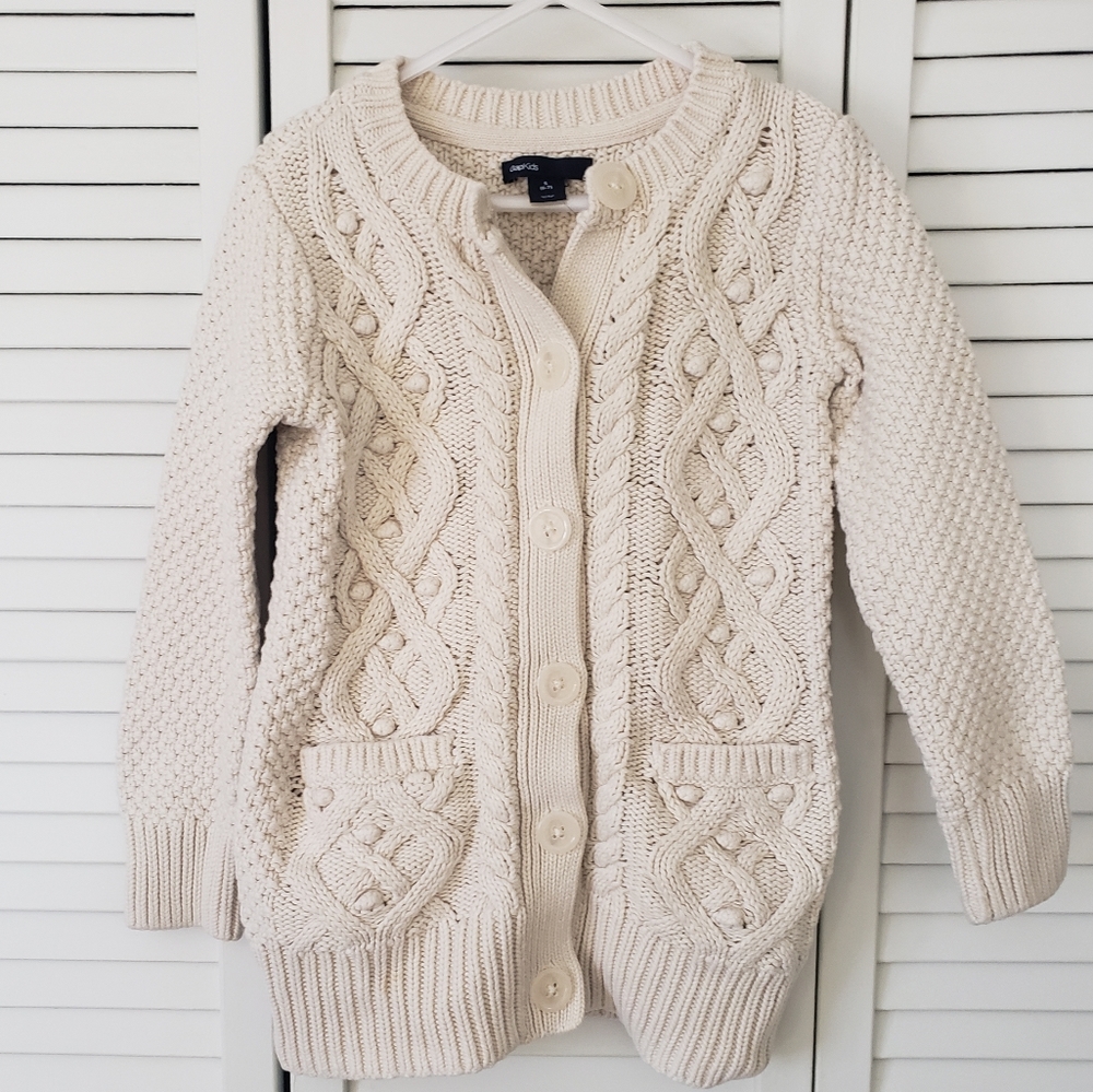 GAP kids 100% cotton knit cardigan